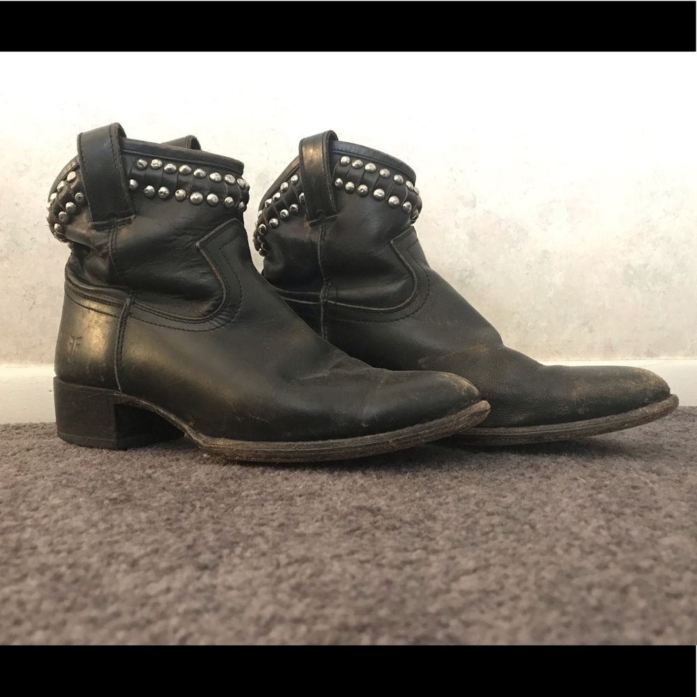 Frye Boots | Studded Black Frye Ankle Boots